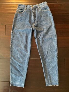 Vintage Guess Jeans USA High Rise Mom Jeans 26 Reworked Raw Hem Georges Marciano